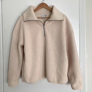 Sherpa fleece quarter zip